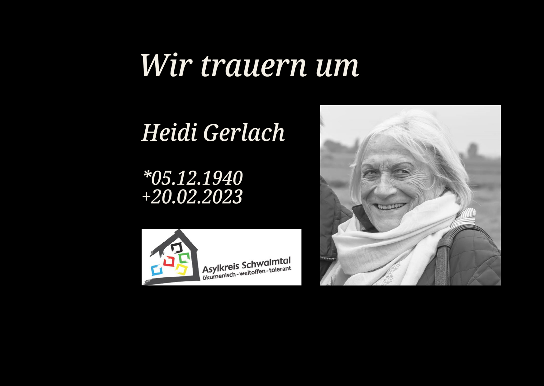 Trauer Um Heidi Gerlach Evangelische Kirchengemeinde Waldniel